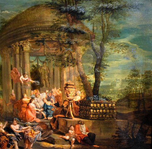 Scène de mariage mythologique - Jacob Franse, actif vers 1720-1730